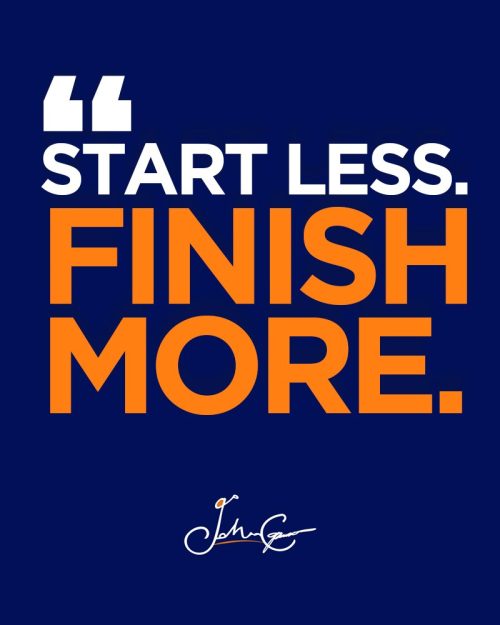 Start Less. Finish More. - Simplicity Lone Beacon